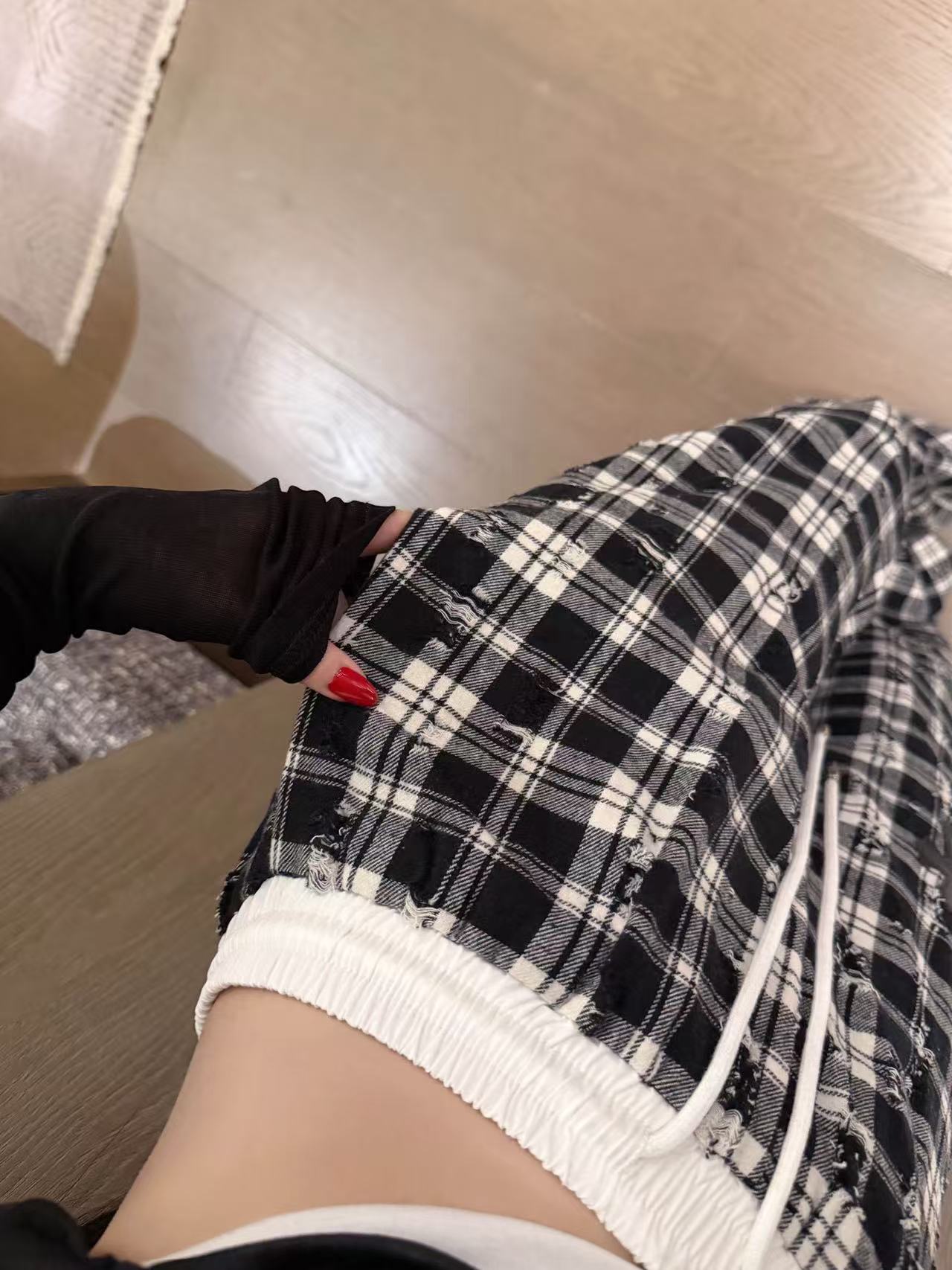 Chr0me Heartsチェック柄カジュアルパンツ【50％割引+送料無料】