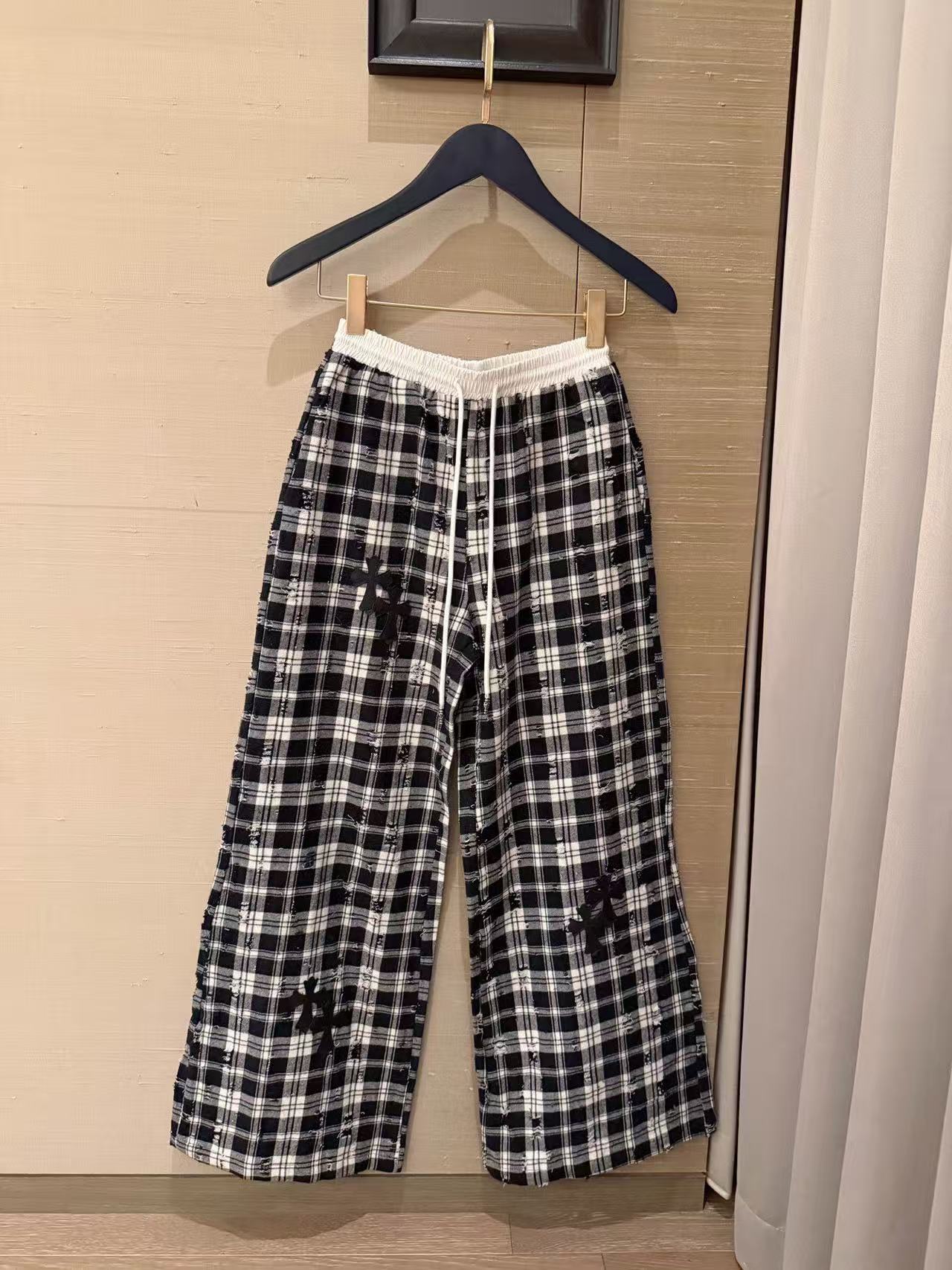 Chr0me Heartsチェック柄カジュアルパンツ【50％割引+送料無料】