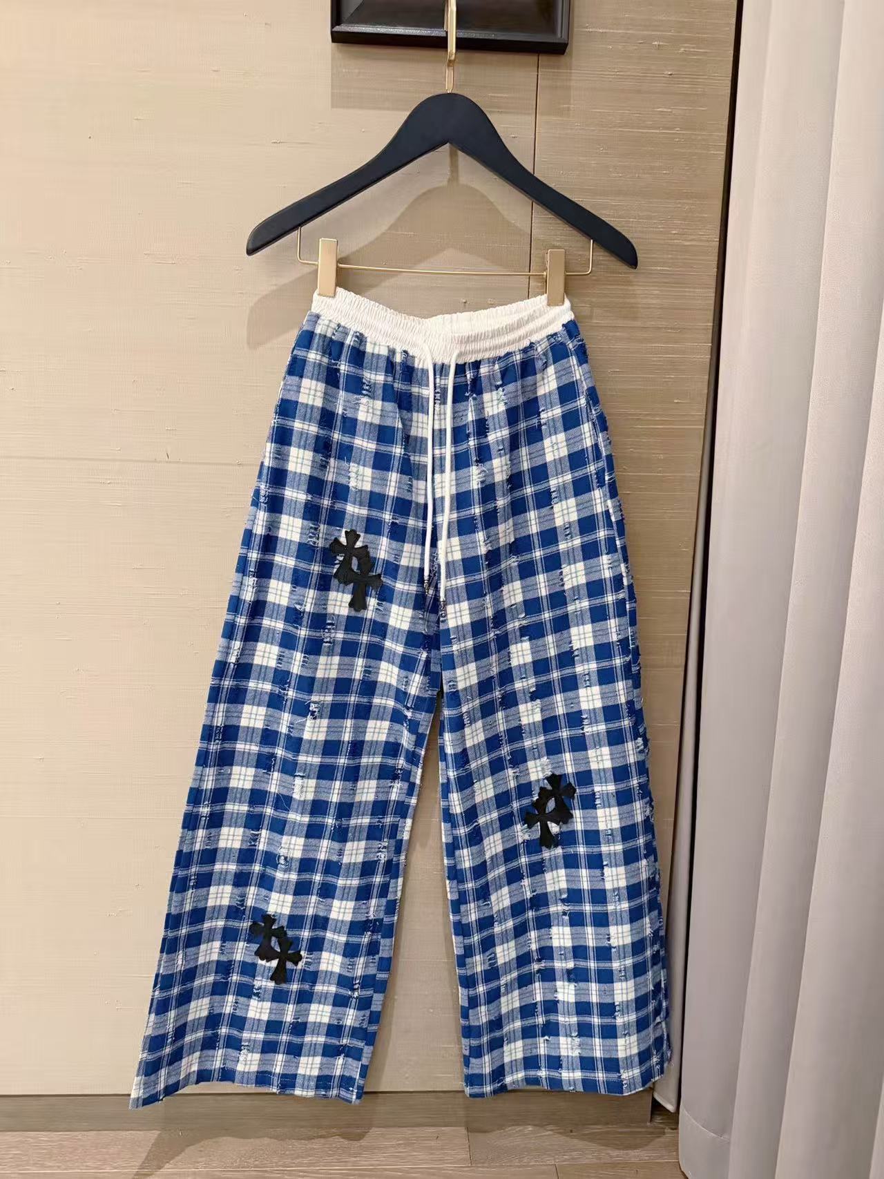 Chr0me Heartsチェック柄カジュアルパンツ【50％割引+送料無料】