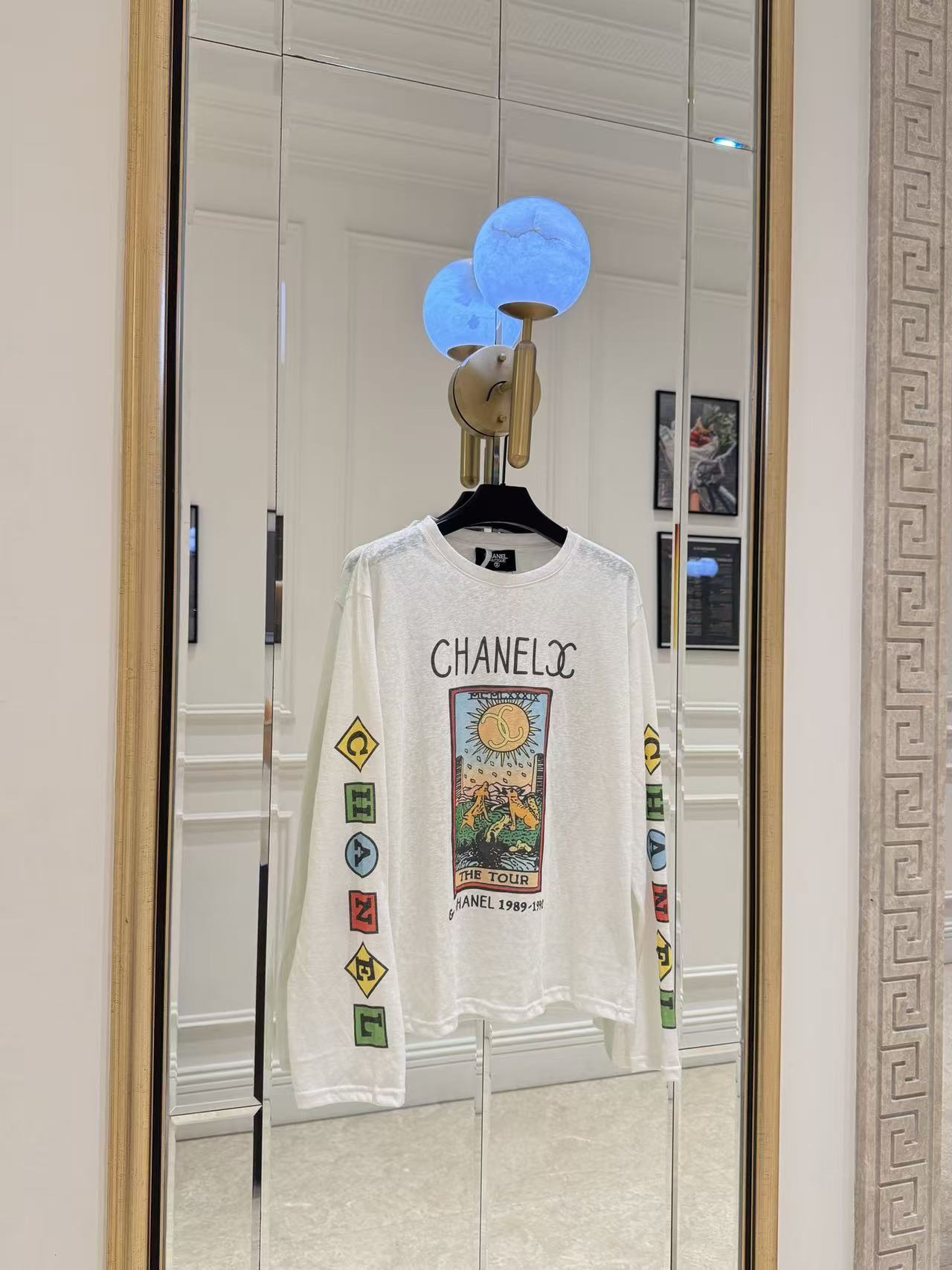 CHANE1 カラフルレター ロングスリーブTシャツ【50％割引+送料無料】