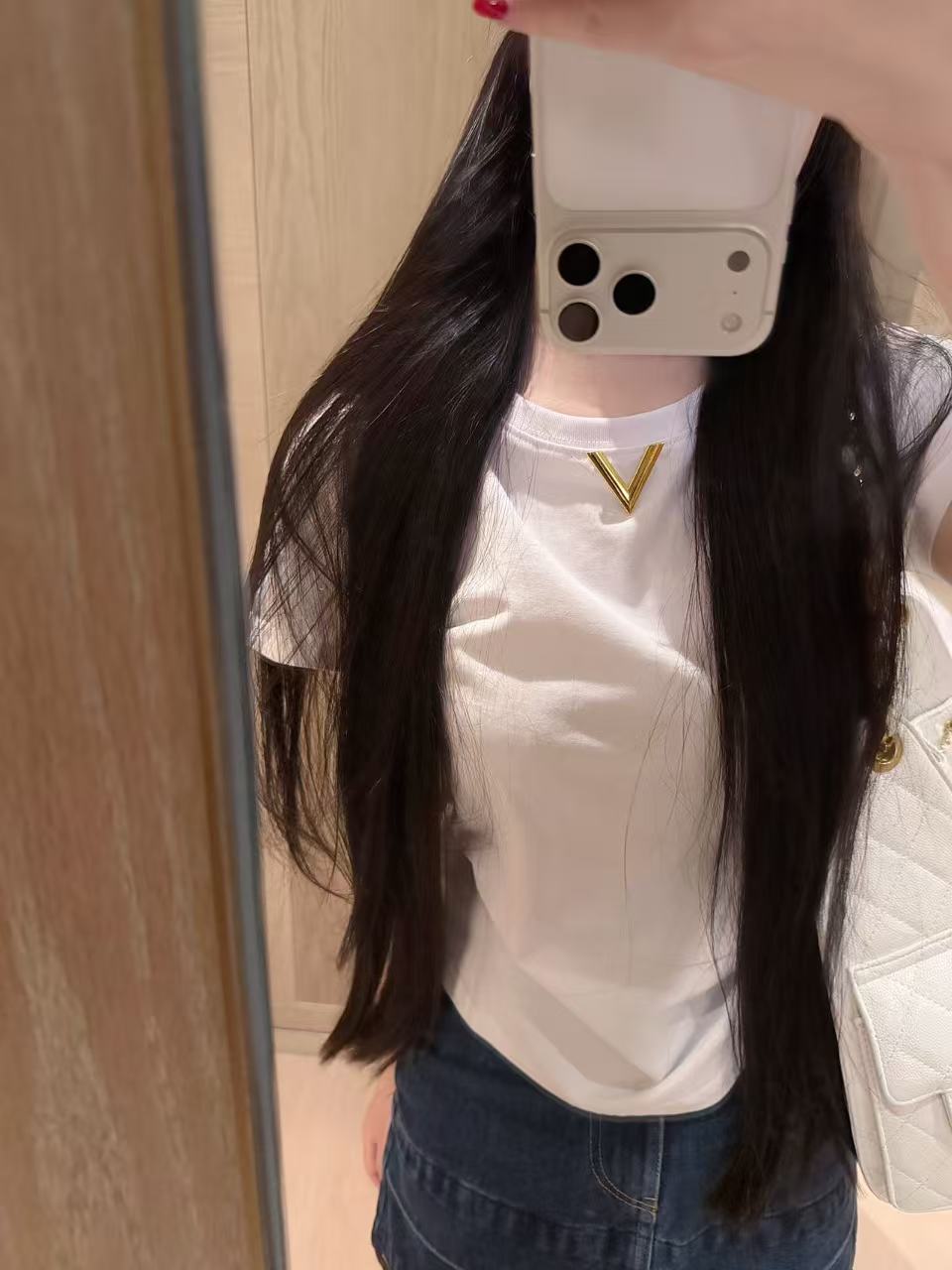 VELENT1NO Tシャツ+デニムスカート ツーピースセット【50％割引+送料無料】