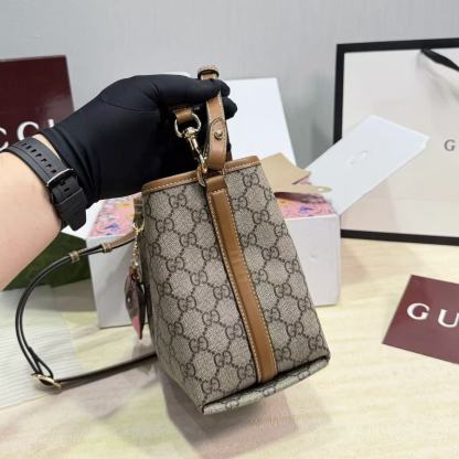 GUCC1 ジャカード バケットバッグ【50％割引+送料無料】