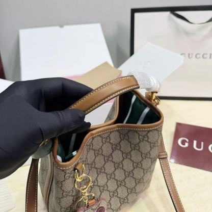 GUCC1 ジャカード バケットバッグ【50％割引+送料無料】