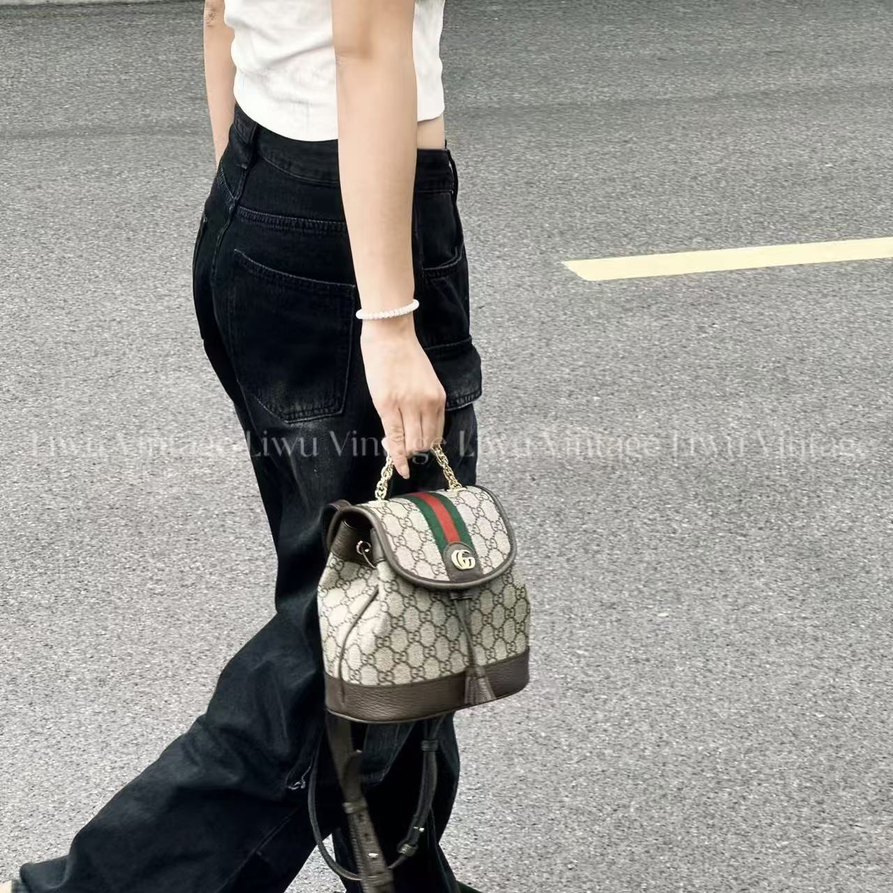 GUCC1 ジャカード バックパック【50％割引+送料無料】