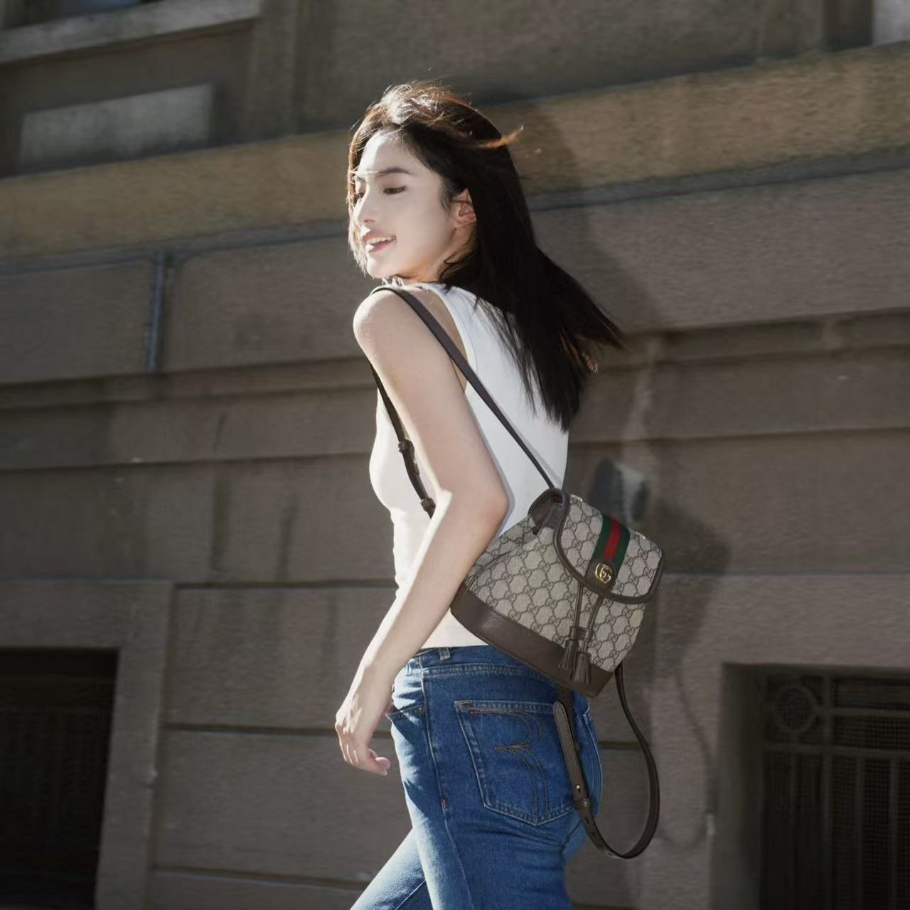 GUCC1 ジャカード バックパック【50％割引+送料無料】