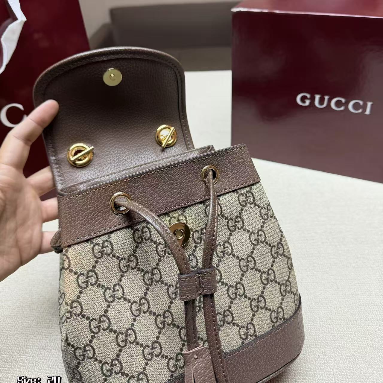 GUCC1 ジャカード バックパック【50％割引+送料無料】