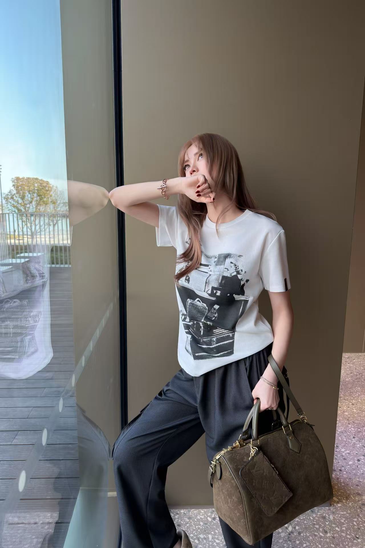 LVプリントTシャツ【50％割引+送料無料】