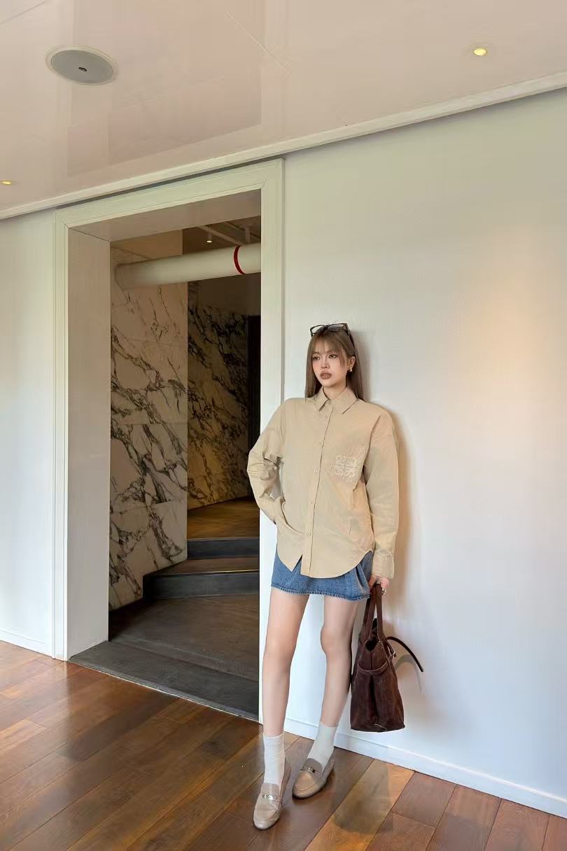 L0WEW 襟付き長袖シャツ【50％割引+送料無料】