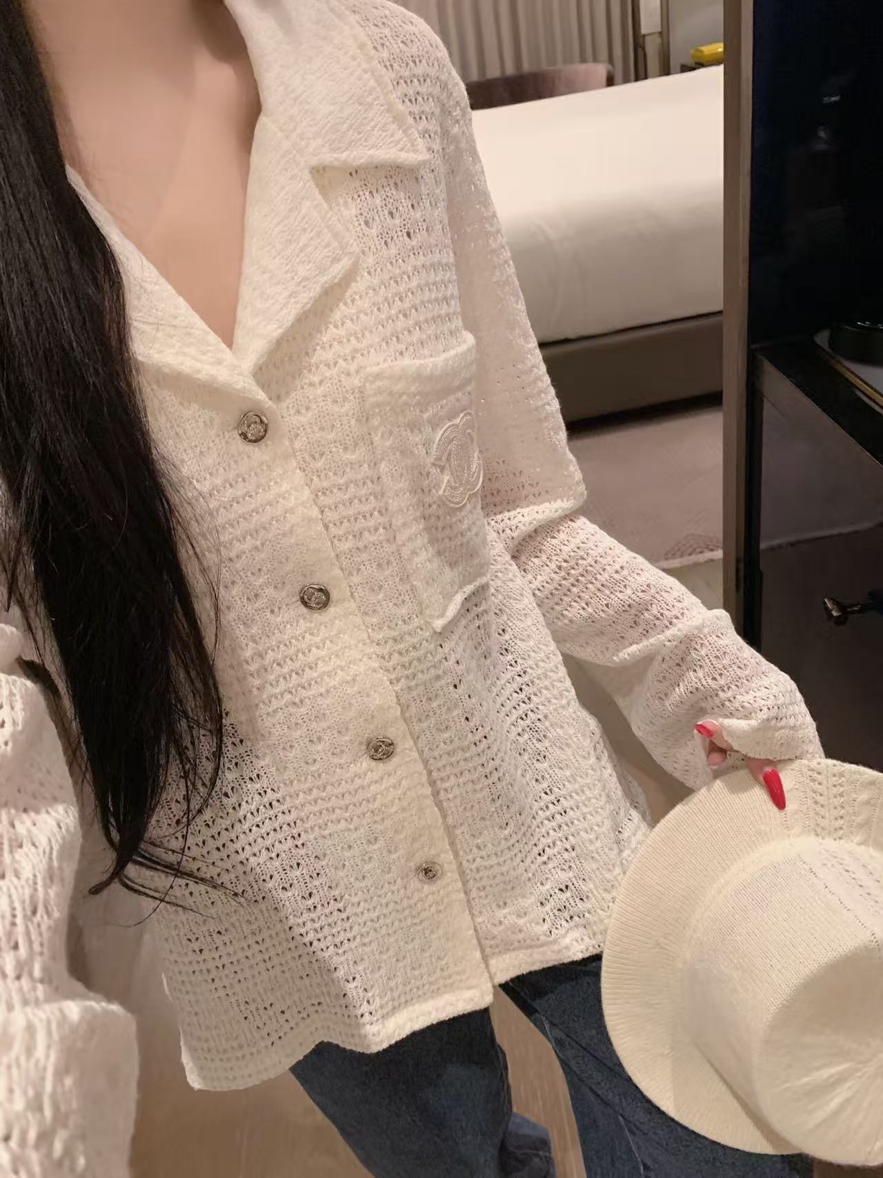 CEL1NE 凱旋門レースブラウス【50％割引+送料無料】