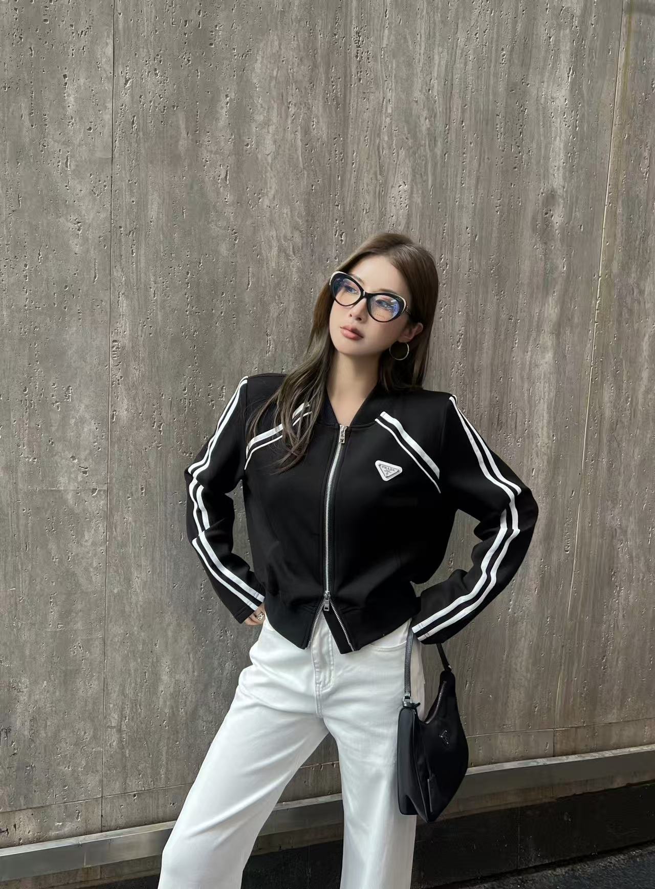 PR4DA トライアングルロゴ ジッパージャケット【50％割引+送料無料】