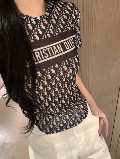 DIOR プリントレターTシャツ【50％割引+送料無料】