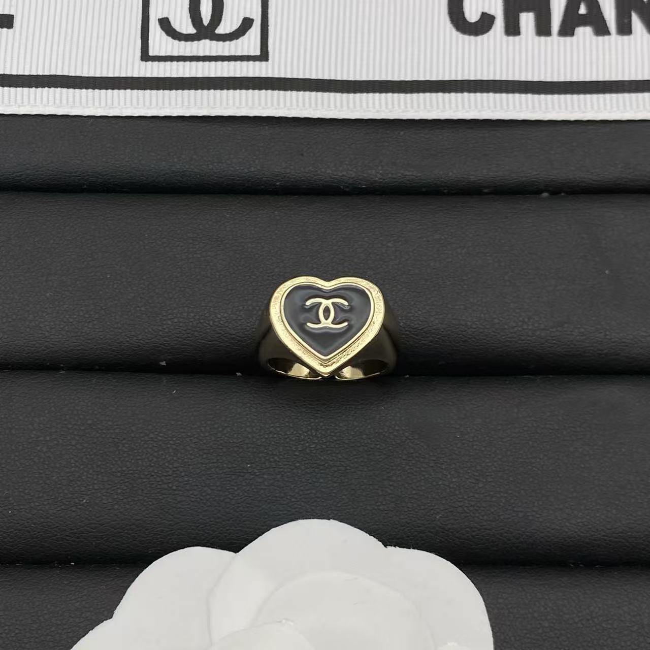 CHANE1 ダブルC ハートリング【50％割引+送料無料】