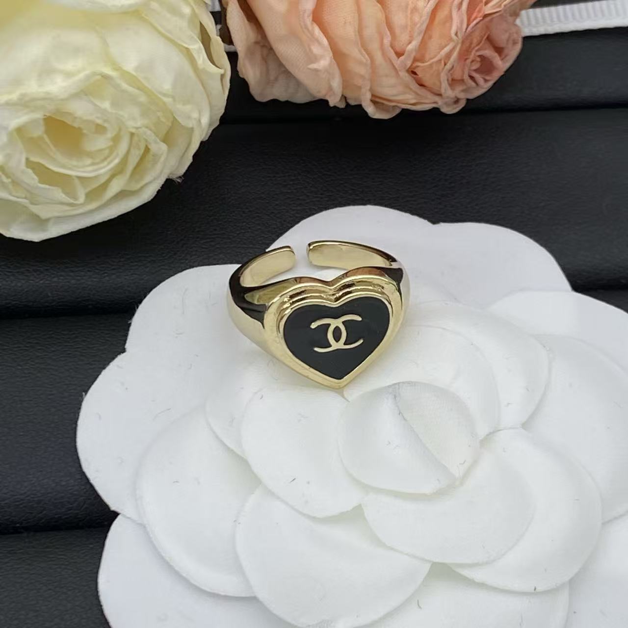 CHANE1 ダブルC ハートリング【50％割引+送料無料】