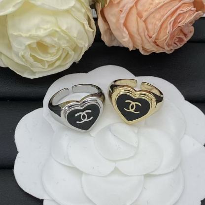 CHANE1 ダブルC ハートリング【50％割引+送料無料】