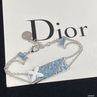 DIOR 四つ葉のクローバー ブレスレット + ネックレス 2点セット【50％割引+送料無料】