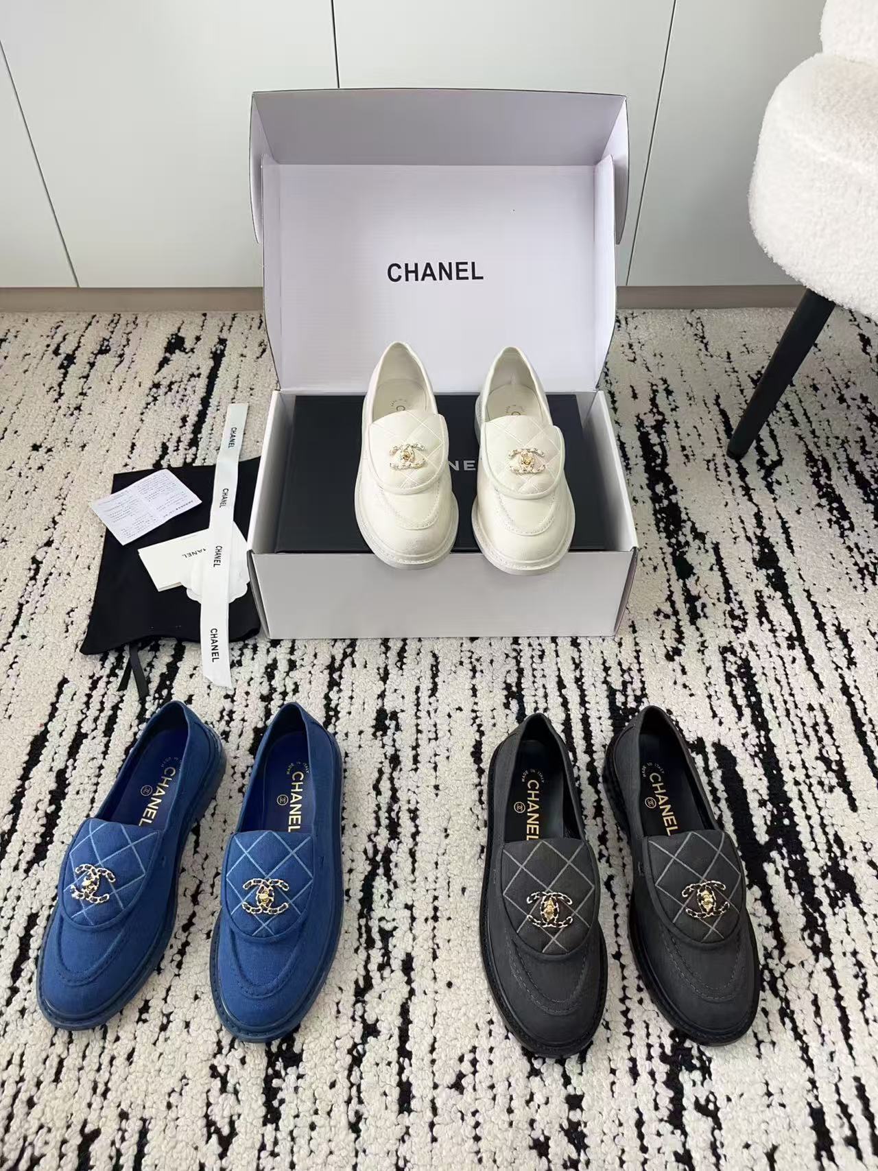 CHANE1 高品質ダブルCローファー【50％割引+送料無料】