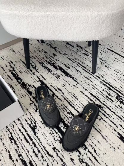 CHANE1 高品質ダブルCフラットスリッパ【50％割引+送料無料】