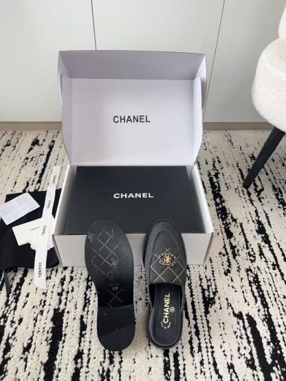 CHANE1 高品質ダブルCフラットスリッパ【50％割引+送料無料】