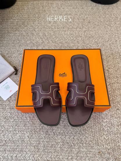 HERME5 高品質Hシープスキンスリッパ【50％割引+送料無料】