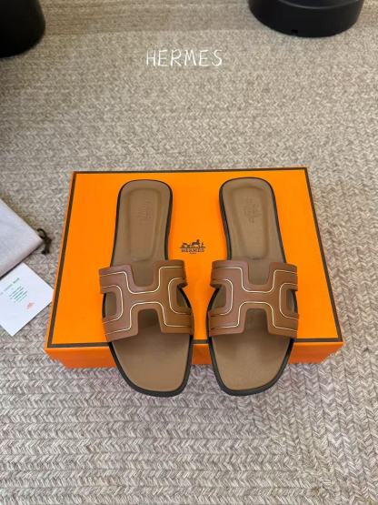 HERME5 高品質Hシープスキンスリッパ【50％割引+送料無料】