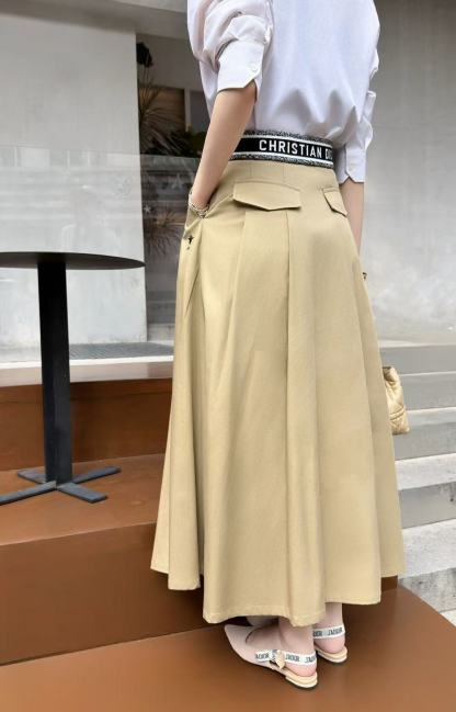 DIOR エラスティックウエスト レタースカート【50％割引+送料無料】