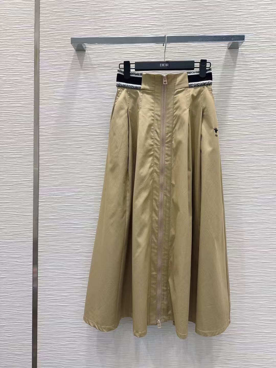 DIOR エラスティックウエスト レタースカート【50％割引+送料無料】