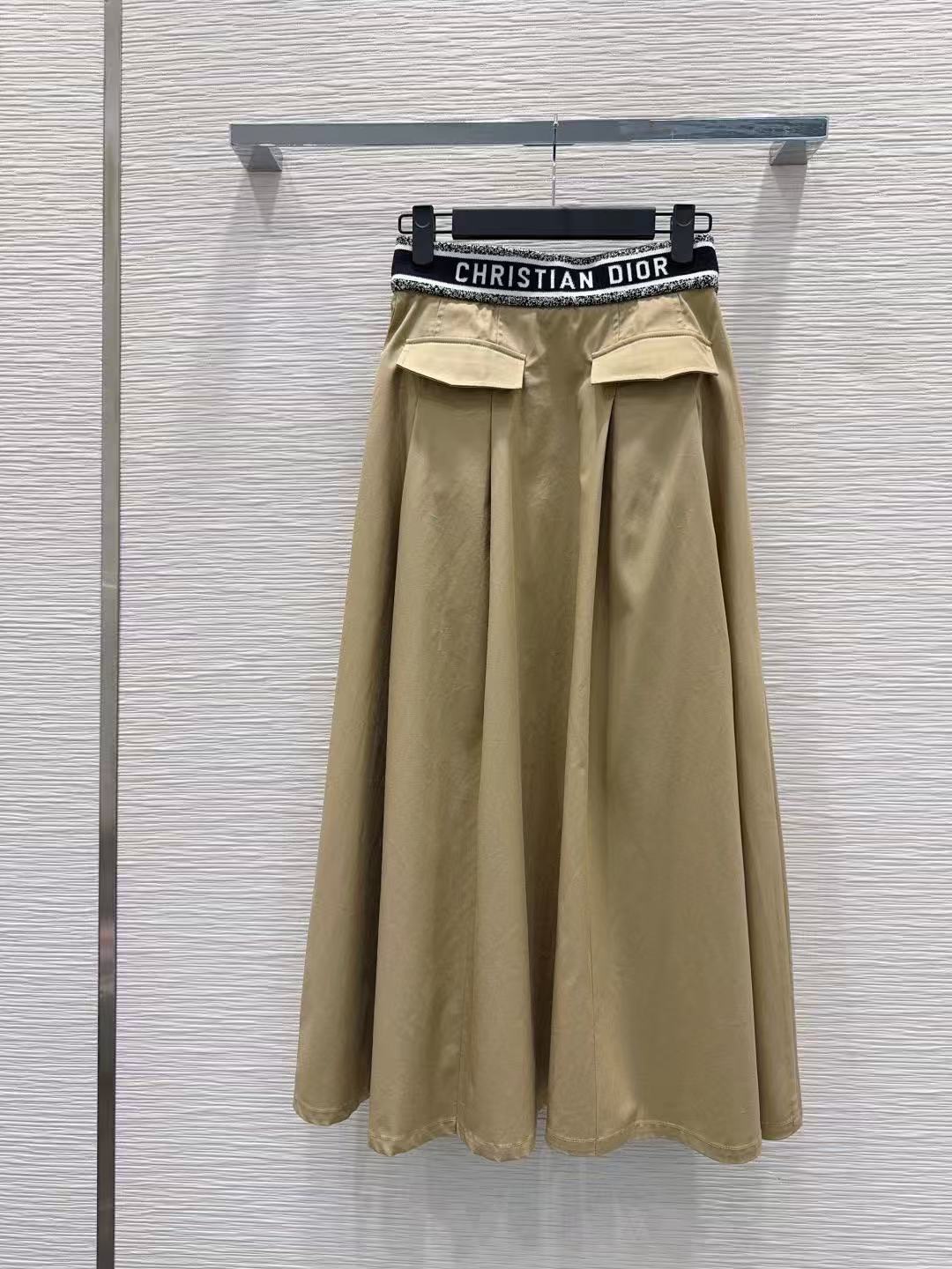 DIOR エラスティックウエスト レタースカート【50％割引+送料無料】