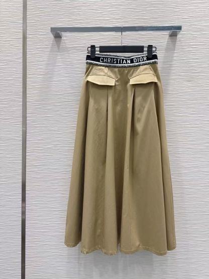 DIOR エラスティックウエスト レタースカート【50％割引+送料無料】
