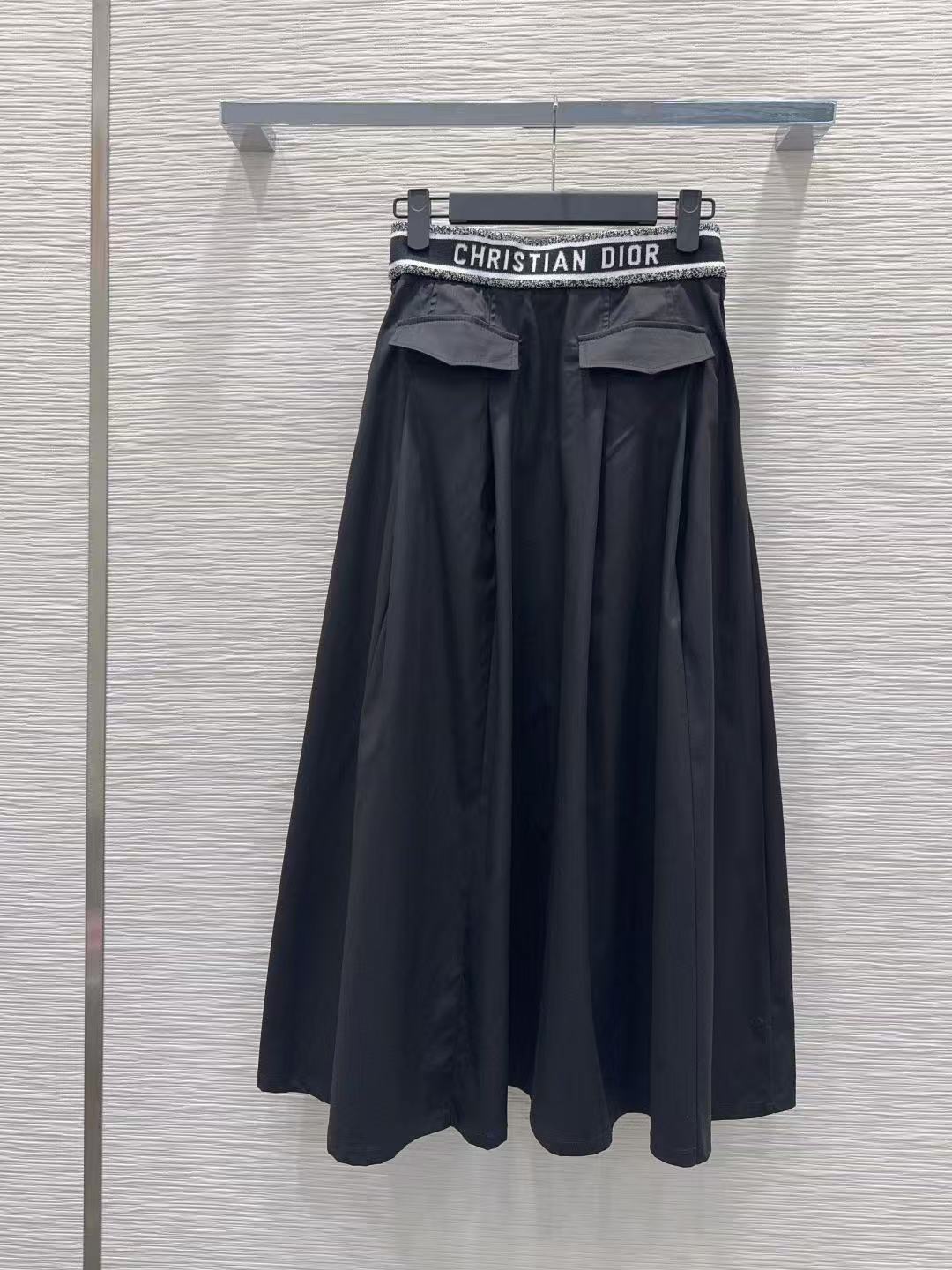 DIOR エラスティックウエスト レタースカート【50％割引+送料無料】