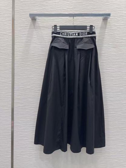 DIOR エラスティックウエスト レタースカート【50％割引+送料無料】