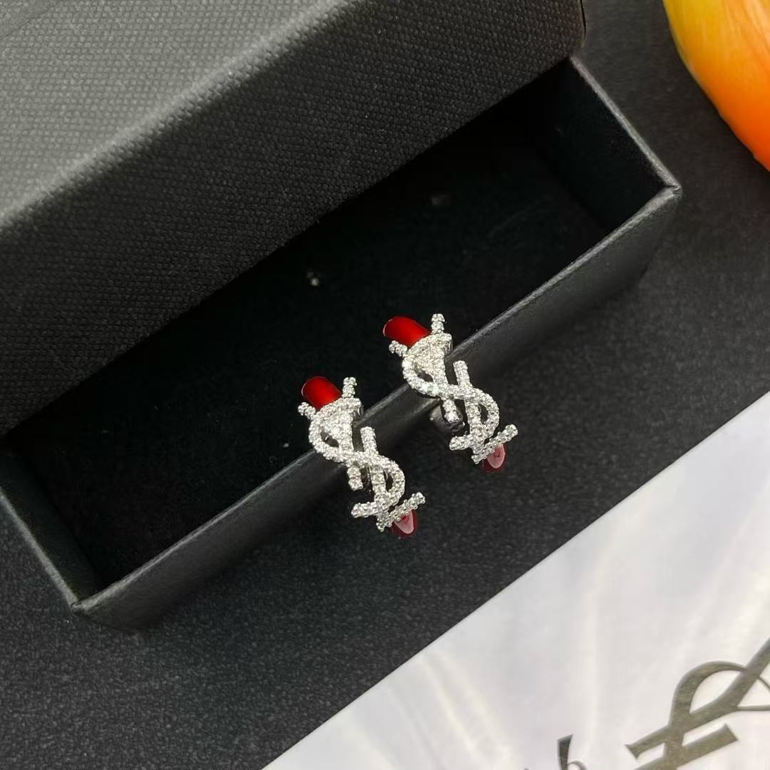 YSL ルビーフープイヤリング【50％割引+送料無料】