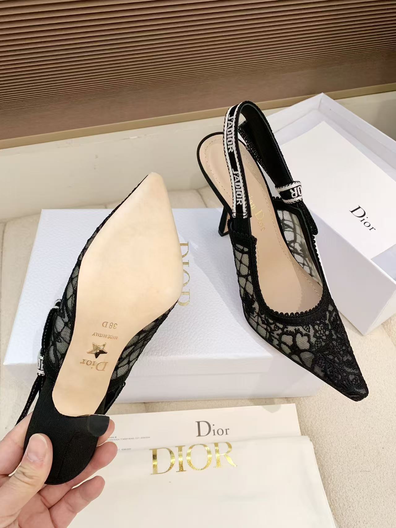 DIORの高品質レースハイヒール【50％割引+送料無料】