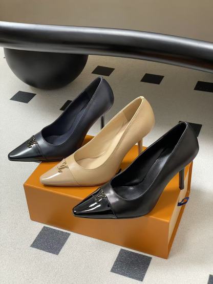 LVの高品質カラーブロックハイヒール【50％割引+送料無料】