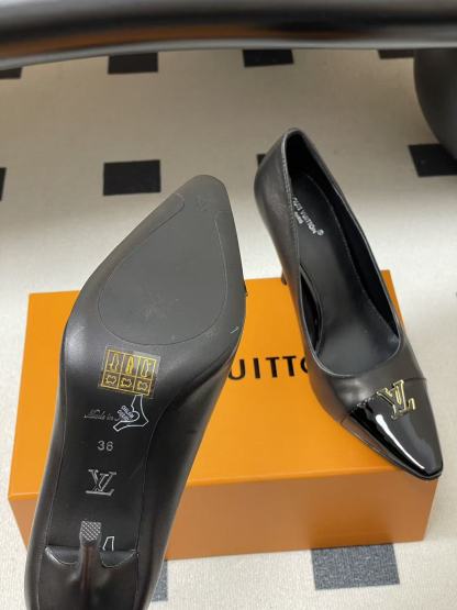 LVの高品質カラーブロックハイヒール【50％割引+送料無料】