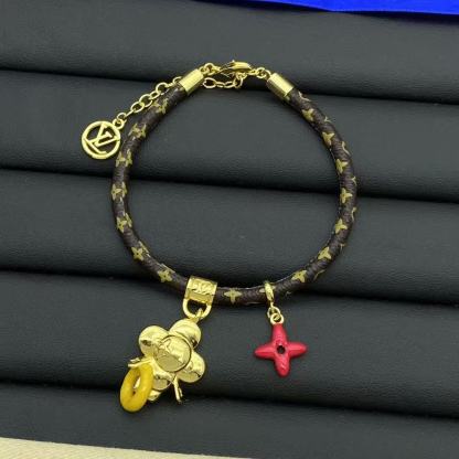 LV クローバー レザーブレスレット【50％割引+送料無料】