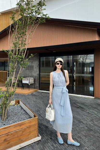 DIOR レースアップ ノースリーブ ジャンプスーツ【50％割引+送料無料】