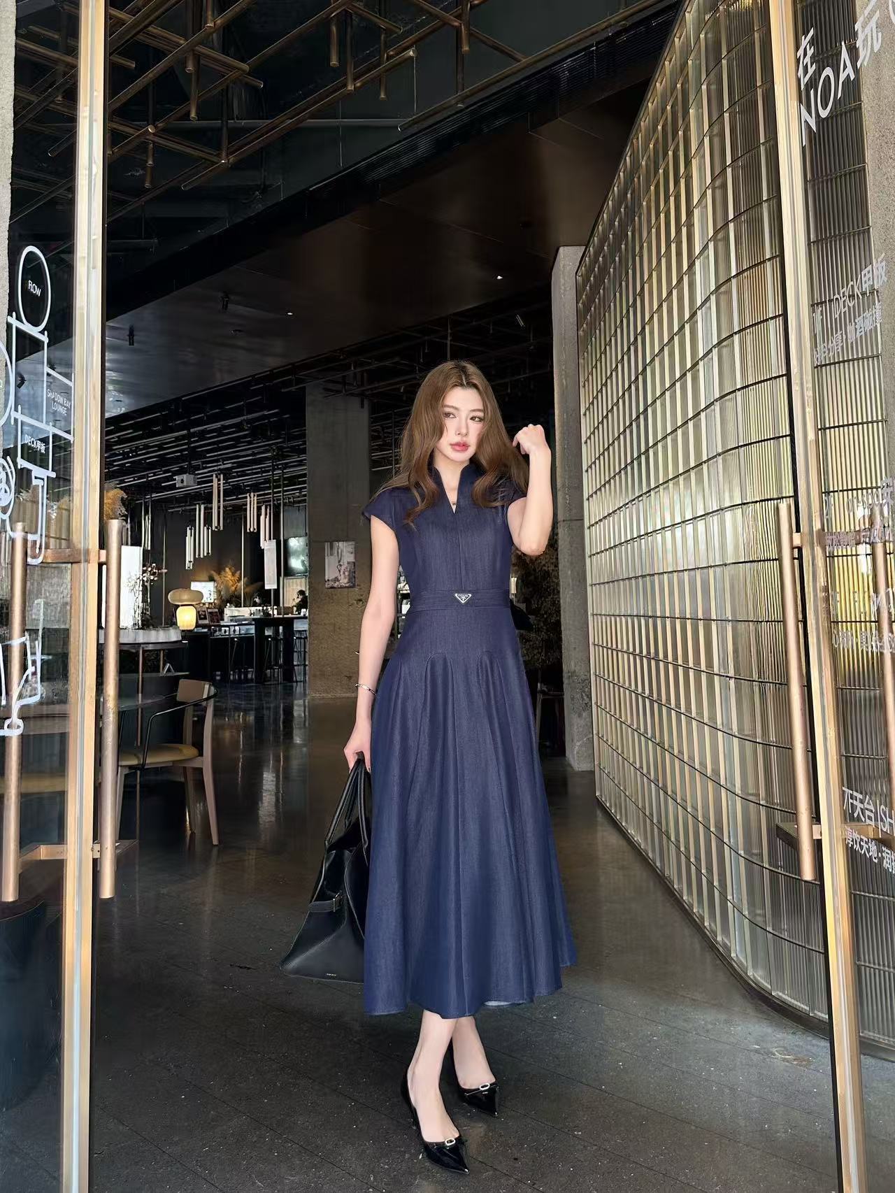 PR4DA高品質Vネック テンセルワンピース【50％割引+送料無料】