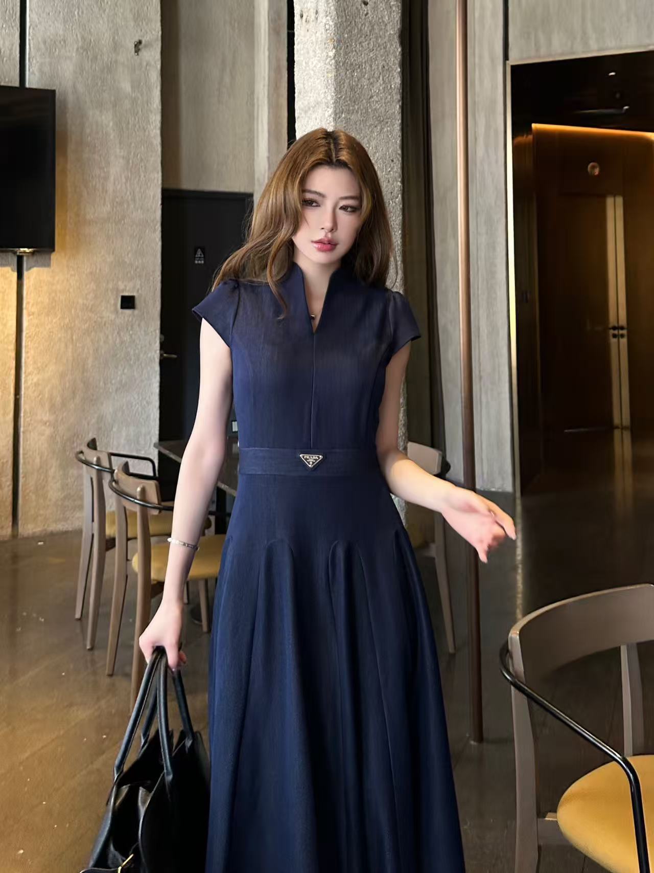 PR4DA高品質Vネック テンセルワンピース【50％割引+送料無料】