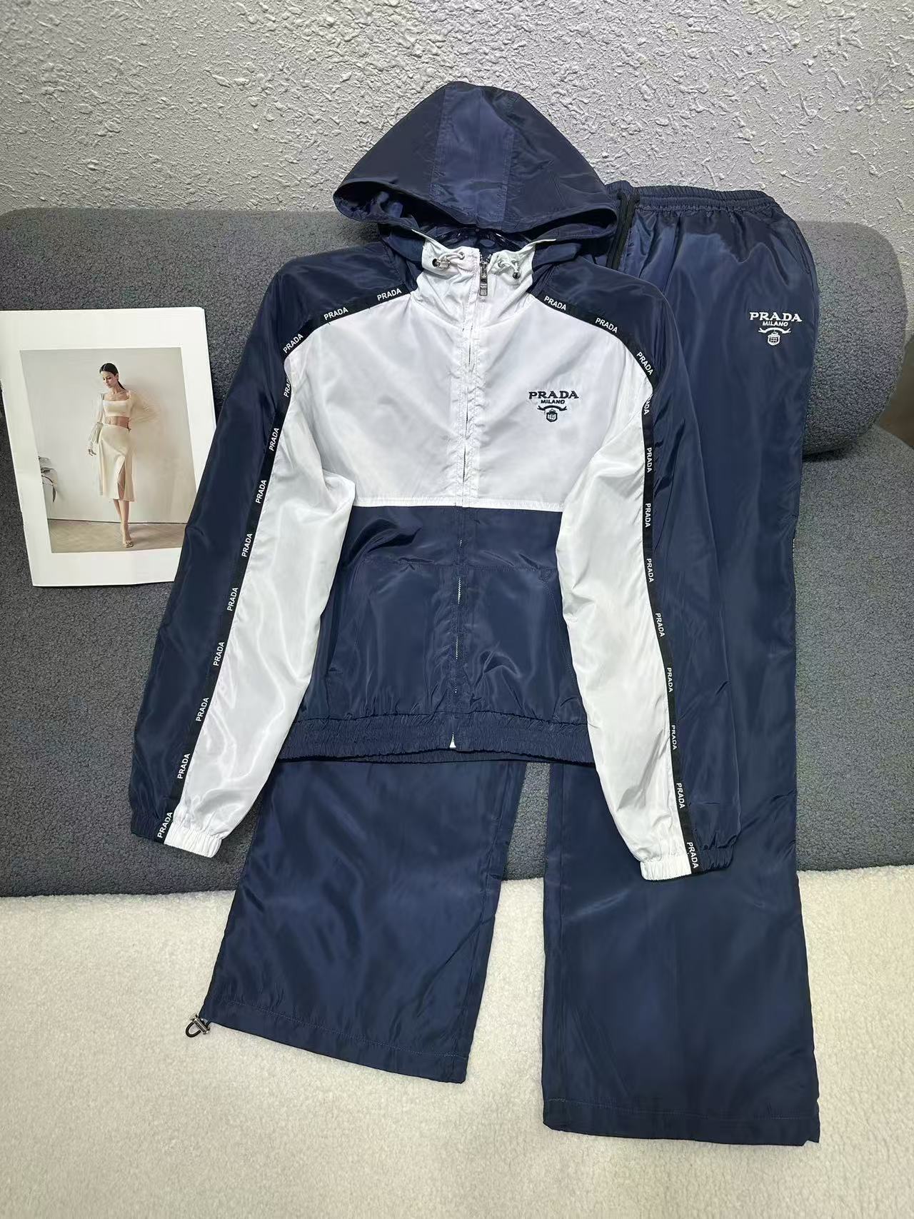 PR4DA 高品質ウィンドブレーカー＆パンツ 2点セット【50％割引+送料無料】