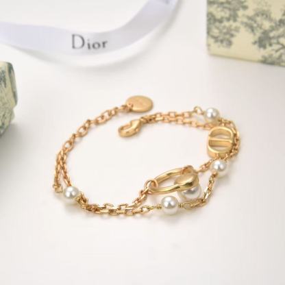 DIOR CDパール ブレスレット【50％割引+送料無料】