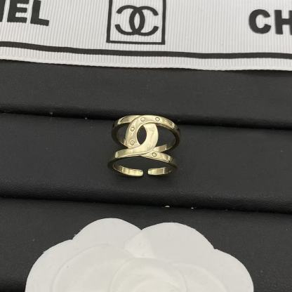 CHANE1 ダブルC 中空リング【50％割引+送料無料】