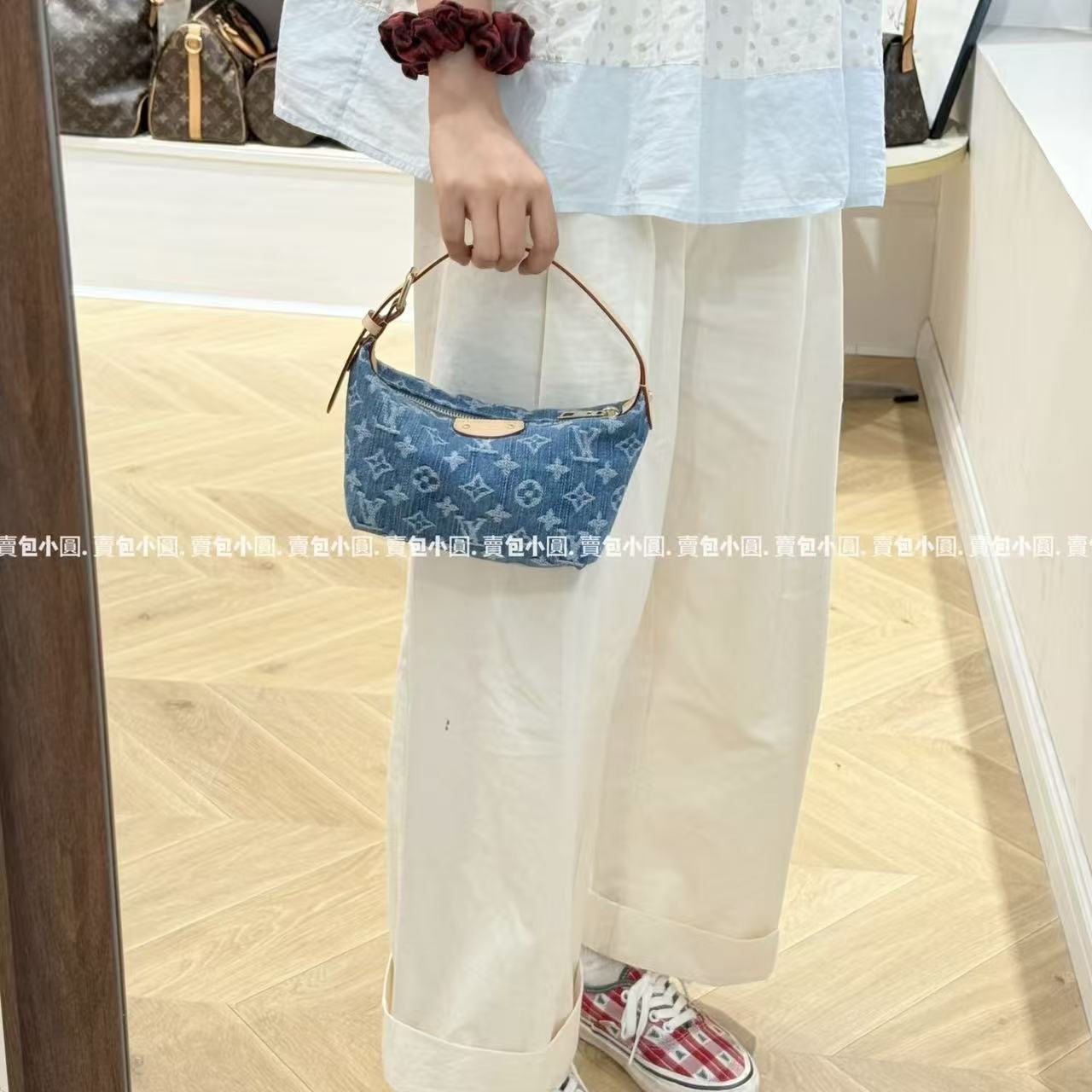 LVプリント デニムハンドバッグ【50％割引+送料無料】