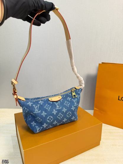 LVプリント デニムハンドバッグ【50％割引+送料無料】