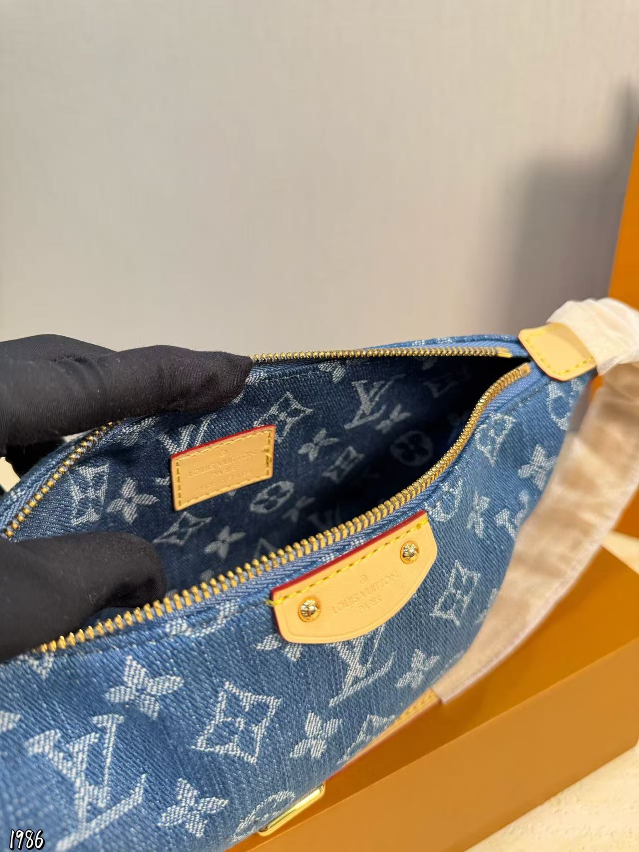 LVプリント デニムハンドバッグ【50％割引+送料無料】