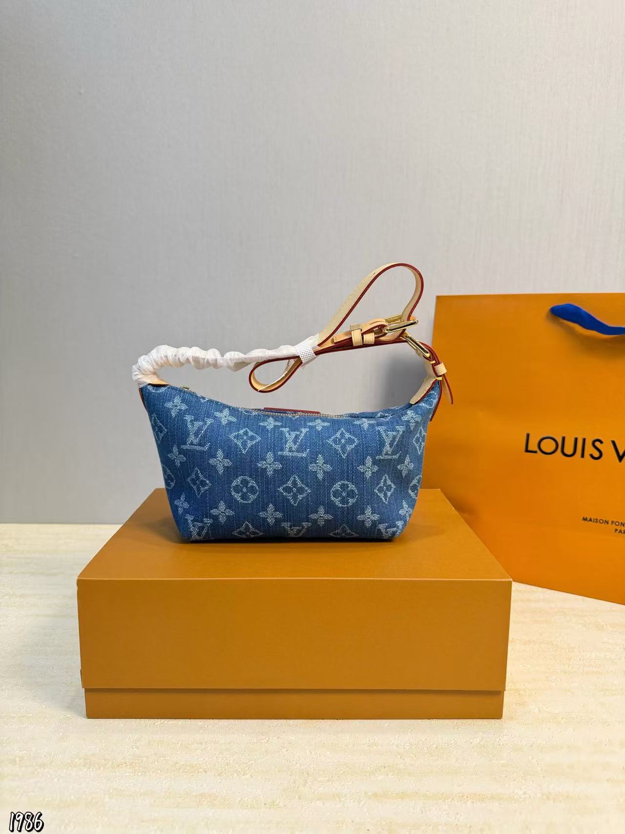 LVプリント デニムハンドバッグ【50％割引+送料無料】