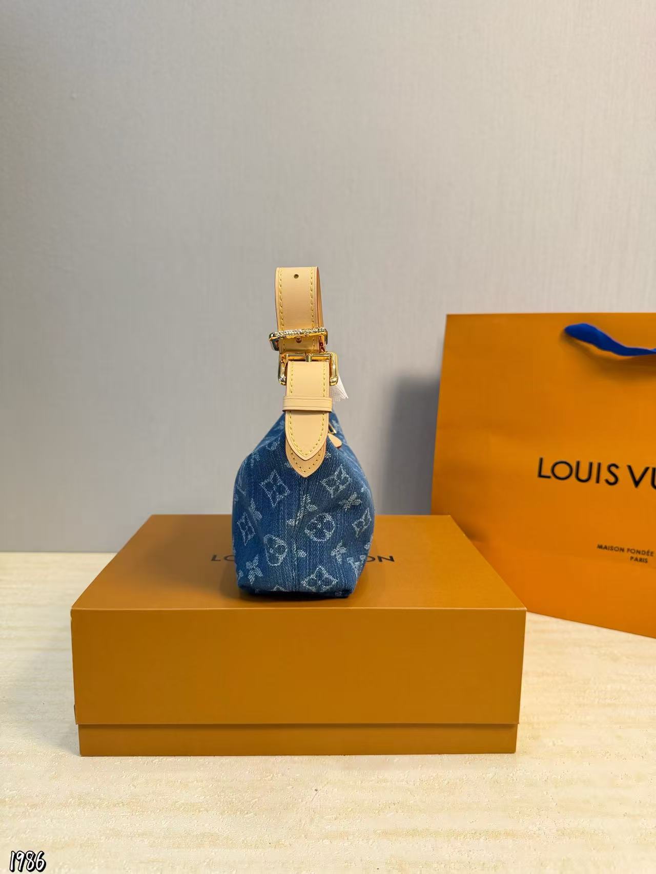 LVプリント デニムハンドバッグ【50％割引+送料無料】