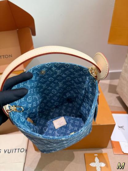 LV ジャカードデニム バケットバッグ【50％割引+送料無料】
