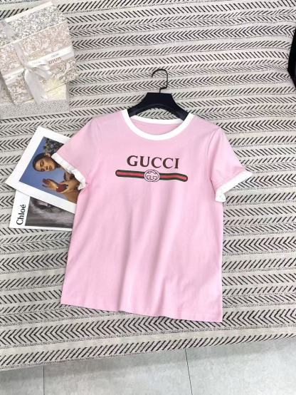 GUCC1 フリルレターTシャツ【50％割引+送料無料】