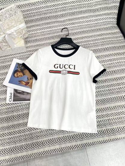 GUCC1 フリルレターTシャツ【50％割引+送料無料】