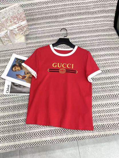 GUCC1 フリルレターTシャツ【50％割引+送料無料】